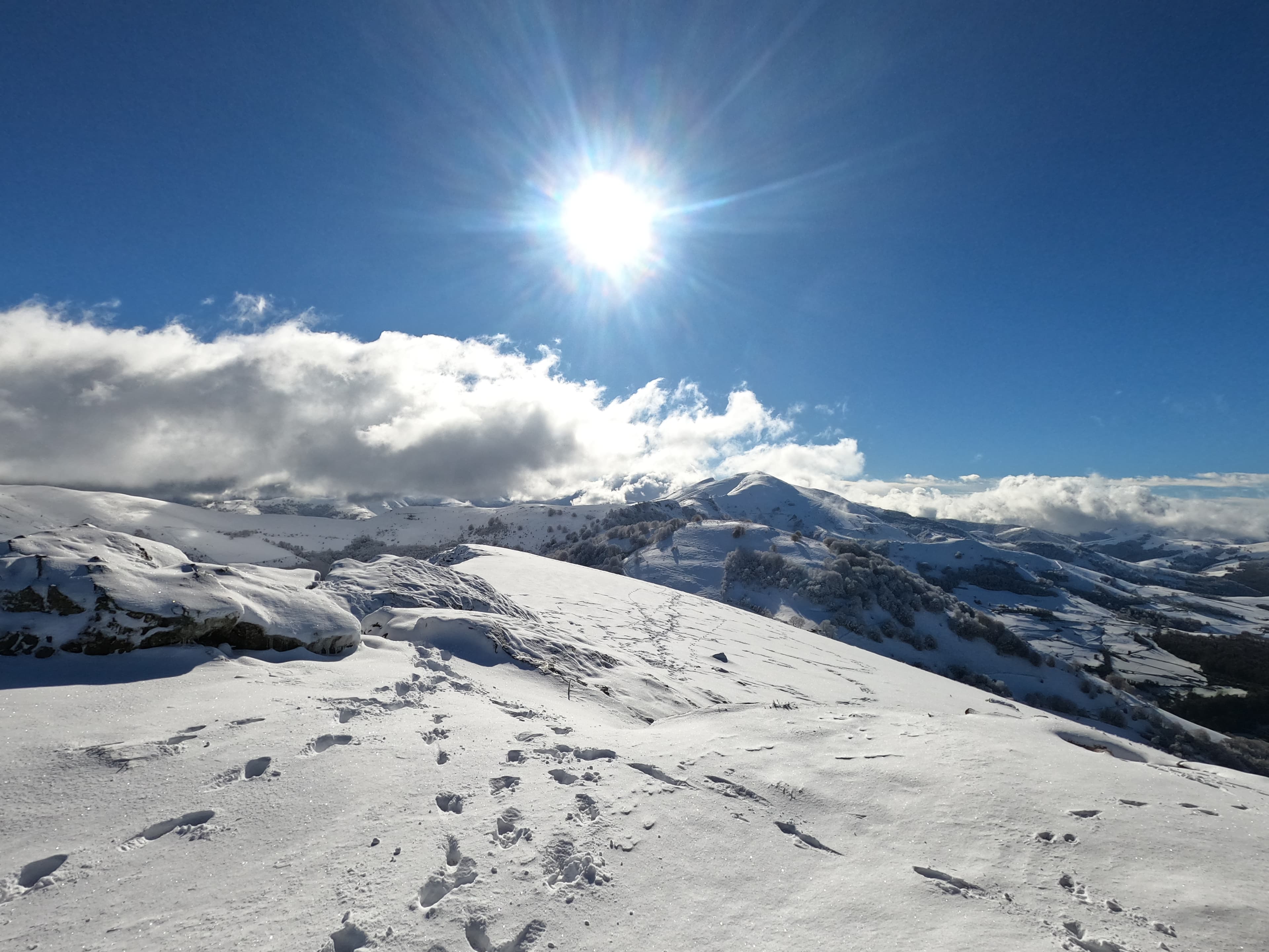 Vue magnifique capturée par une GoPro en montagne