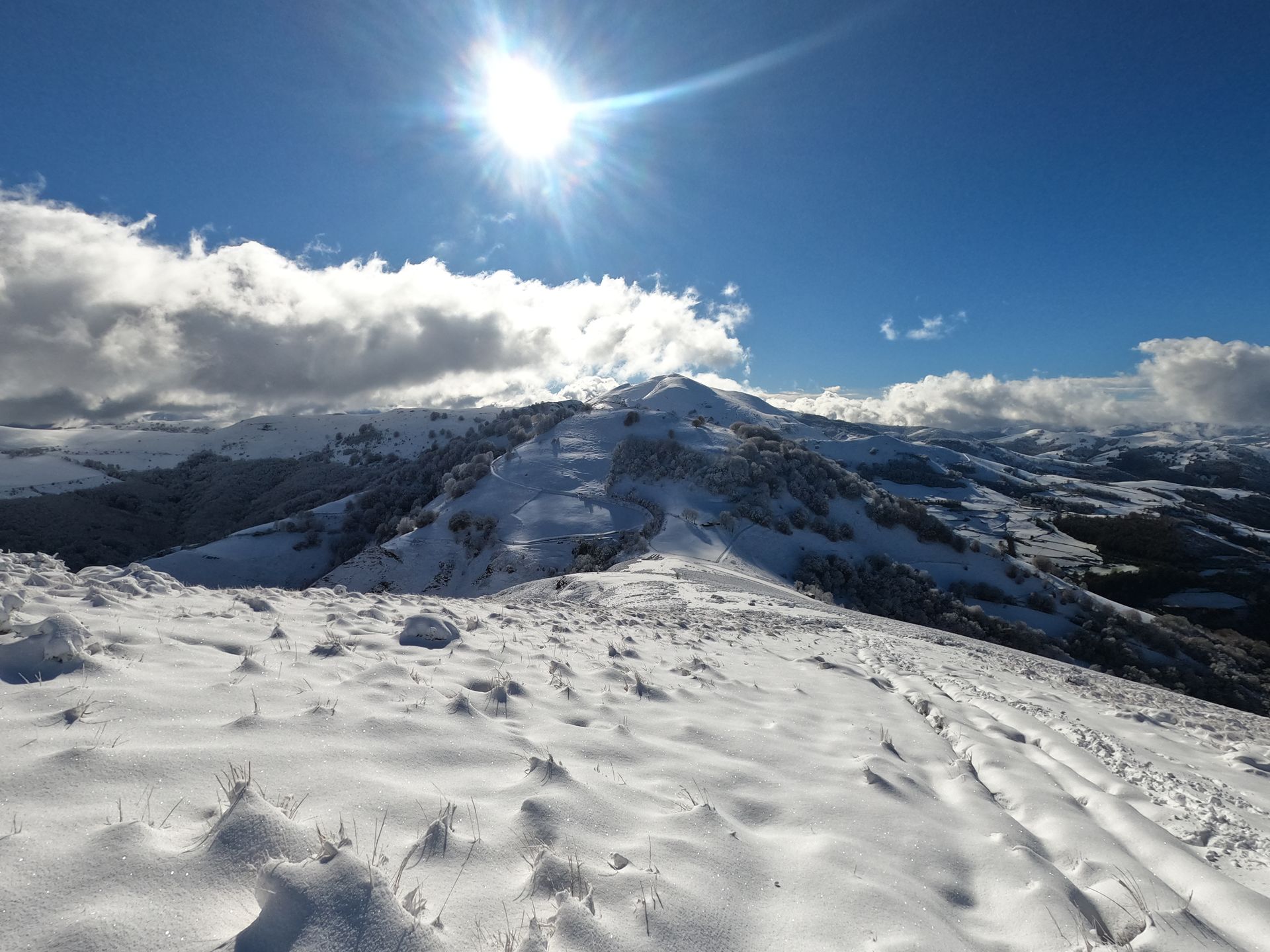 Snow descent at Oilarandoi
